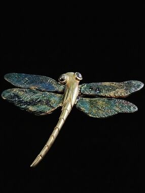 Large Figural Dragonfly Brooch/Pendant